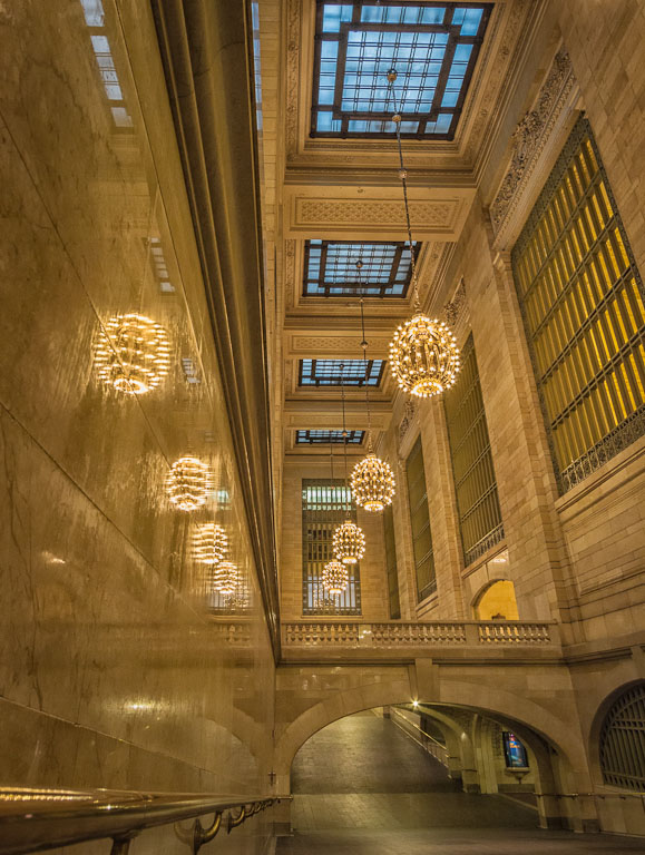 Grand Central Chandeliers Reflection